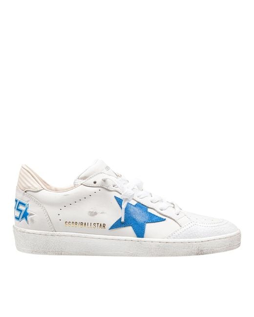 Golden Goose Deluxe Brand Blue Sneakers Ballstar With Hf Heel And Padded for men