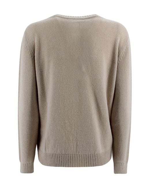 Weekend by Maxmara Gray Alpaca And Wool Jumper