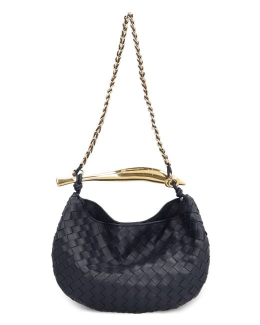 Bottega Veneta Sardine Bag With Chain in Blue | Lyst