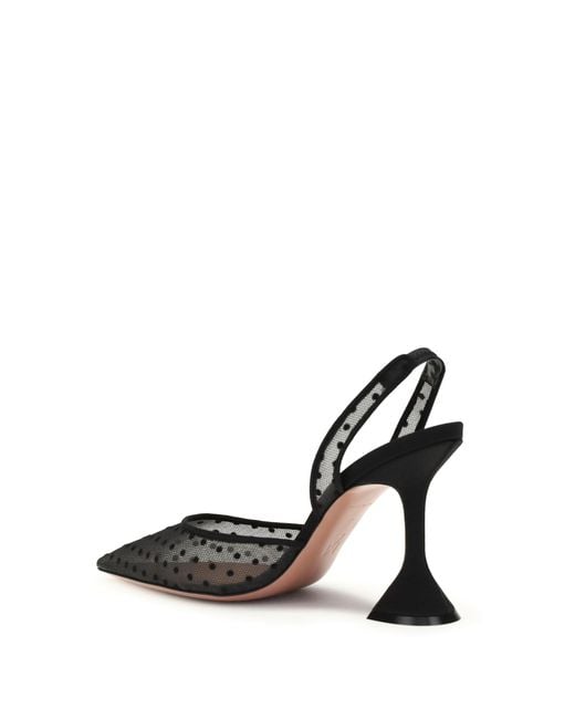 AMINA MUADDI White Polka Dot Holli Pumps