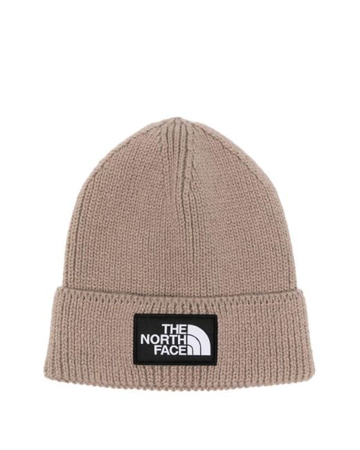 The North Face Men's Natural Beanie With Logo Appliqué