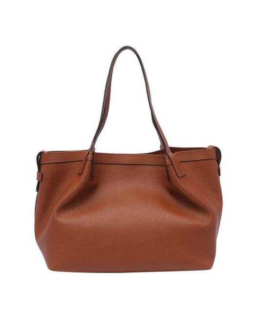 Serapian Brown Small Secret Shoulder Bag