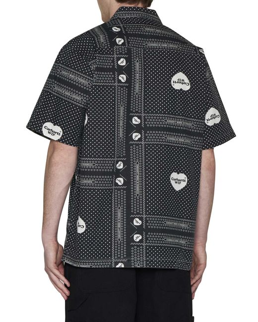 Carhartt Black Heart Bandana Cotton Shirt for men