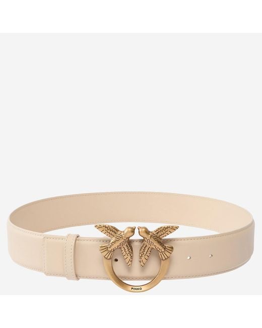 Pinko Natural Love Berry Leather Belt
