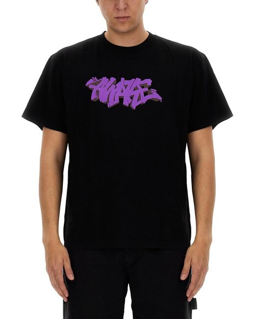 AWAKE NY Black Graffiti T-Shirt for men