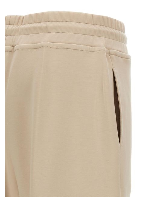 Moorer Natural Bayonne Joggers Cotton Polyester Elastane Pant