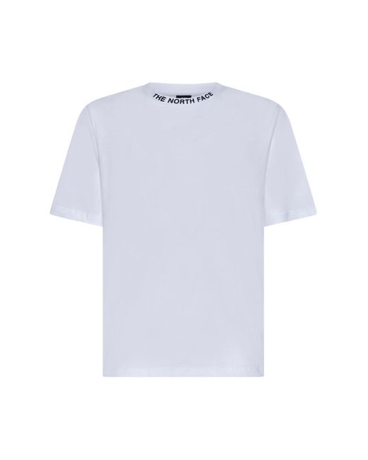 The North Face White Logo Printed Crewneck T-Shirt for men