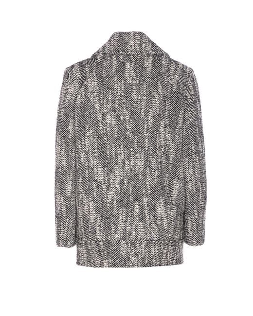 Patrizia Pepe Gray Coats Cotton