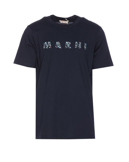 Marni Blue T-Shirt for men