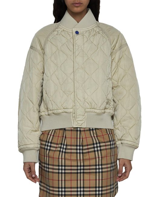 Burberry Natural Women Quilted Jacket