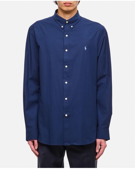 Polo Ralph Lauren Blue Sport Cotton Shirt for men