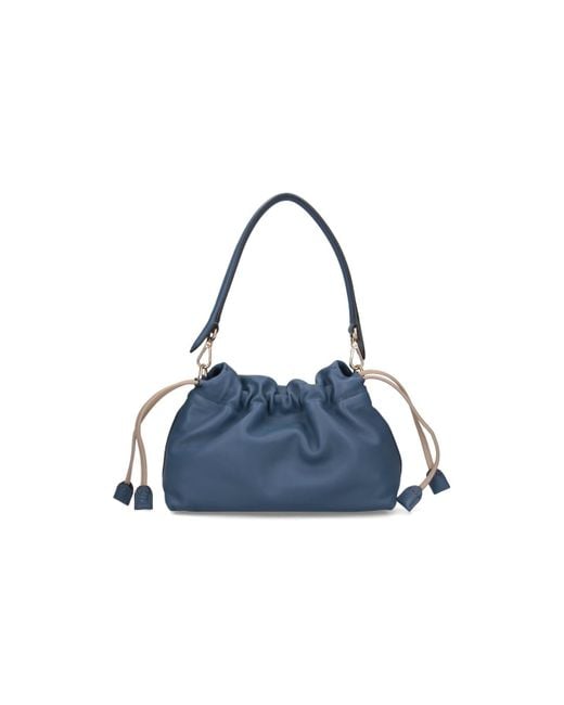 Fendi Blue Medium Bora Mamma Baguette