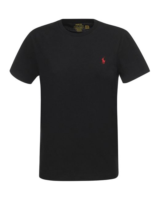 Polo Ralph Lauren Black Custom Slim-Fit Jersey T-Shirt for men