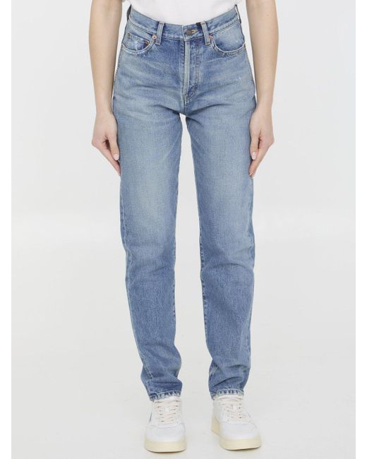 Saint Laurent Blue Slim Fit Denim Jeans
