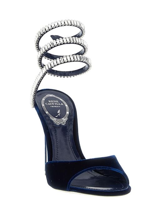 Rene Caovilla Blue Spark Sandals