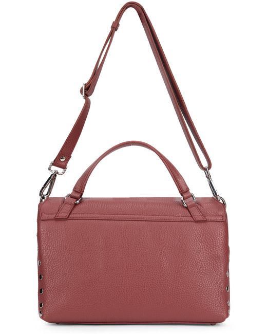 Zanellato Red Shoulder Bag Postina Calfskin Handbags