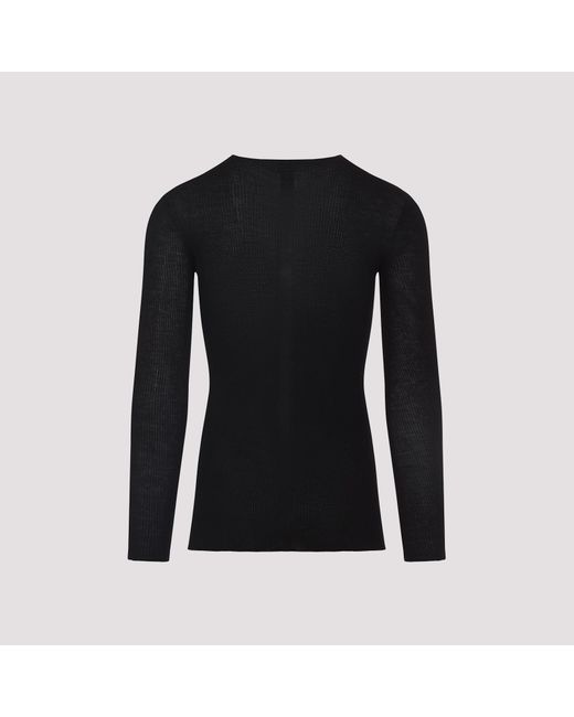 Rick Owens Black Sweater for men