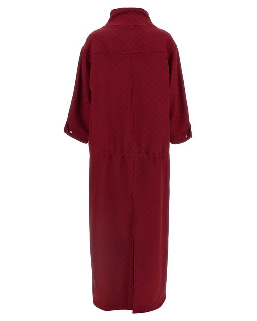 Gucci Red Gg Coat