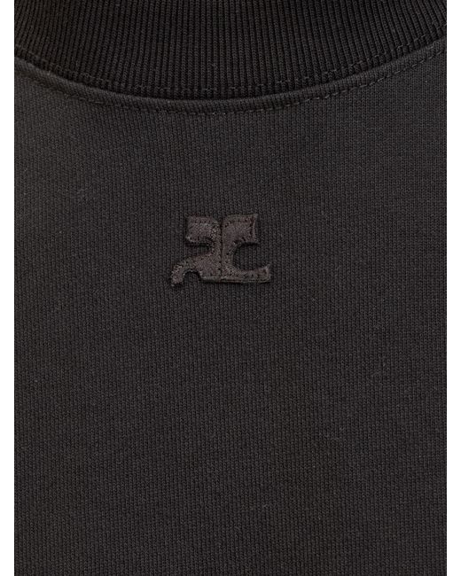 Courreges Black Courreges Sweatshirt With Logo for men