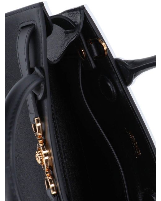 Versace Black Medusa 95 Small Top Handle Bag