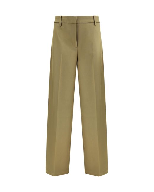 True Royal Green Virgin Wool Pants