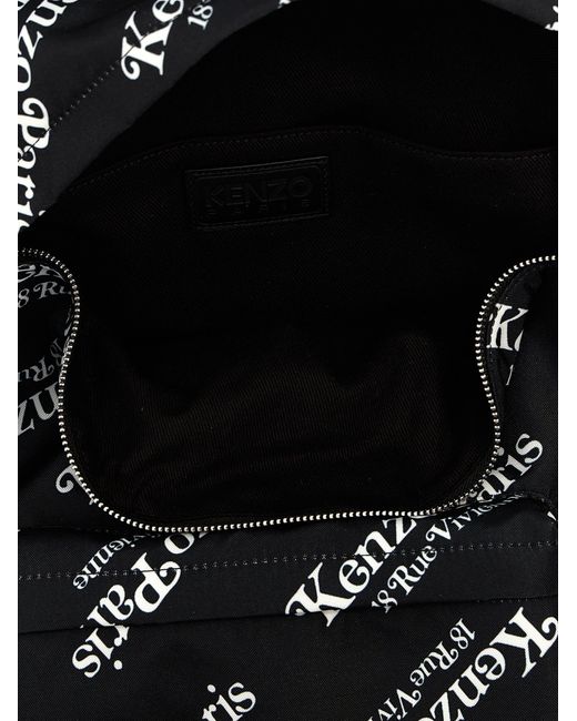 KENZO Black Gram Backpacks for men