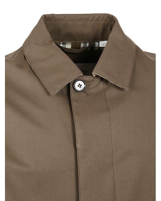 Burberry Brown Single-Breasted Coat for men