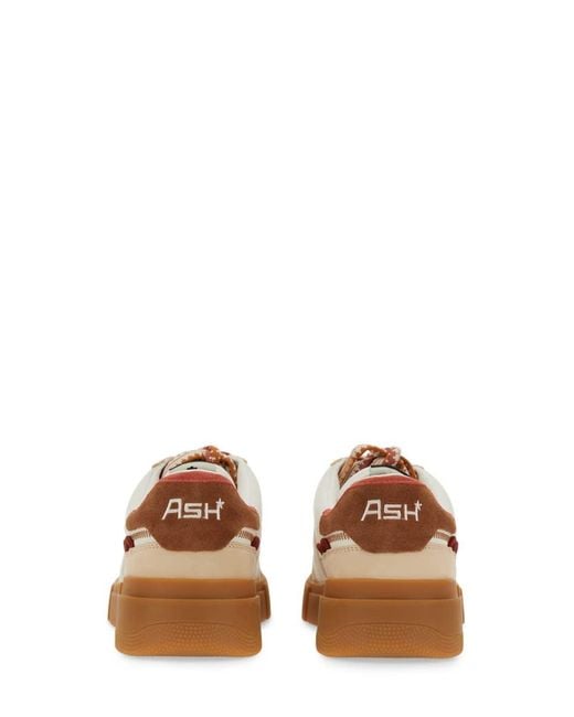 Ash Brown Sneaker With Logo