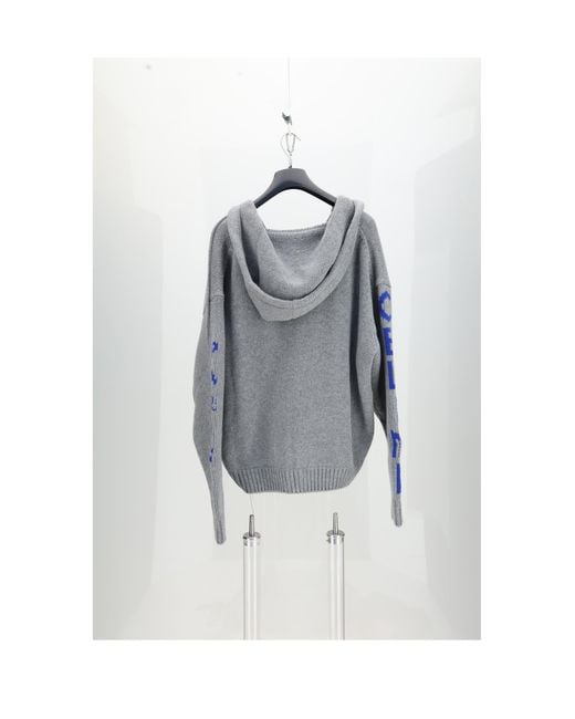 Céline Gray Hooded Cardigan- Wool Fleece for men