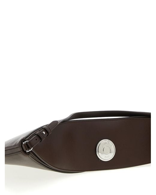 Jacquemus Brown Le Sac Ovalo Shoulder Bag Calfskin Leather (Bos Taurus)