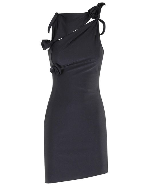 Coperni Black Flower Dress