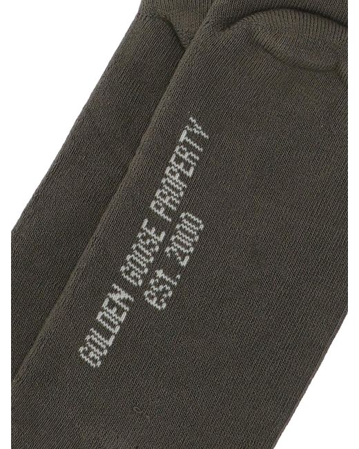 Golden Goose Deluxe Brand Black Striped Detail Socks