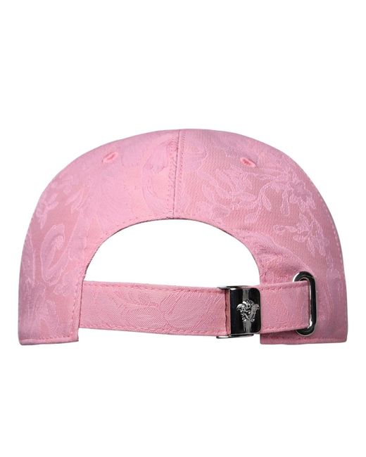 Versace Pink Cotton Hat