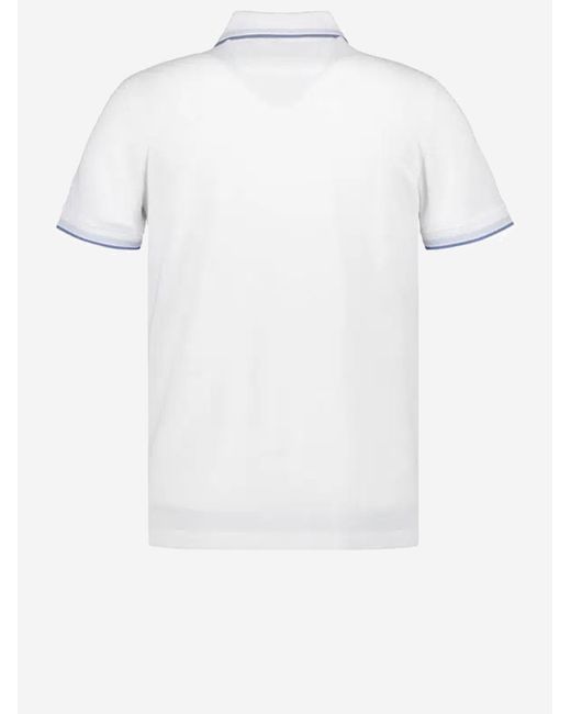 Boss White Polo Shirt Cotton Piqué for men
