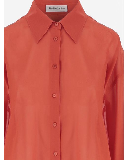 Frankie Shop Orange Cotton Shirt