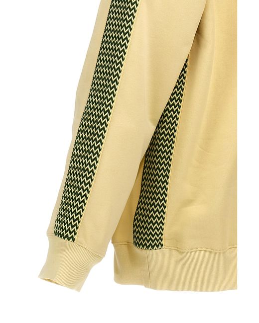 Lanvin Yellow Brodé Side Curb' Sweatshirt for men