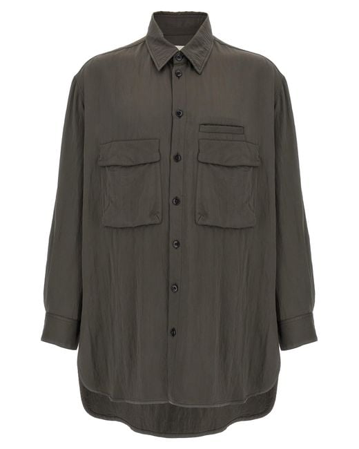 Lemaire Gray 'Utility' Overshirt for men