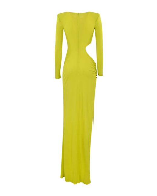Elisabetta Franchi Yellow Carpet Dress