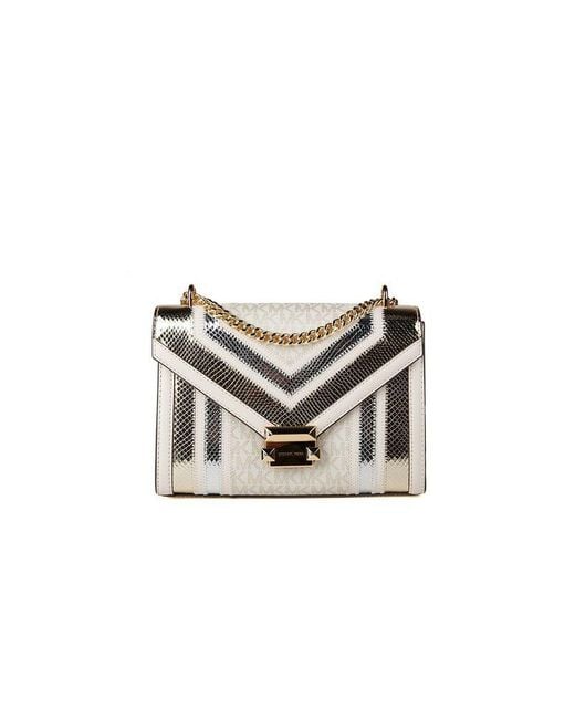 Michael Kors White Crossbody Bag Polyester Crossbody-Bags