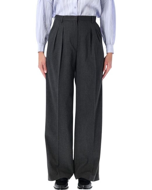 Sessun Black Emilio Oxford Viscose Trousers