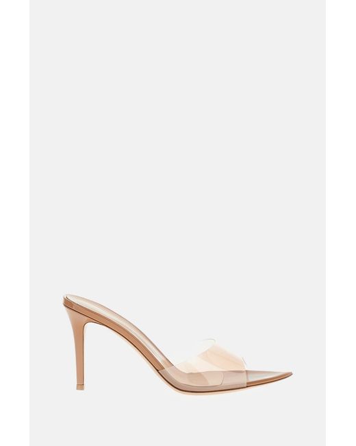 Gianvito Rossi Natural Heeled Mule Elle 85