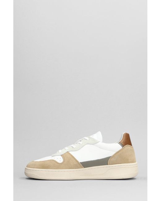 Date Court 2.0 Sneakers In White Suede And Leather for Men | Lyst