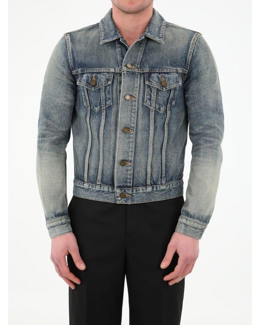 Saint Laurent Denim Jacket in Light 