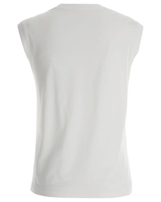 FRAME White Sleeveless T-Shirt