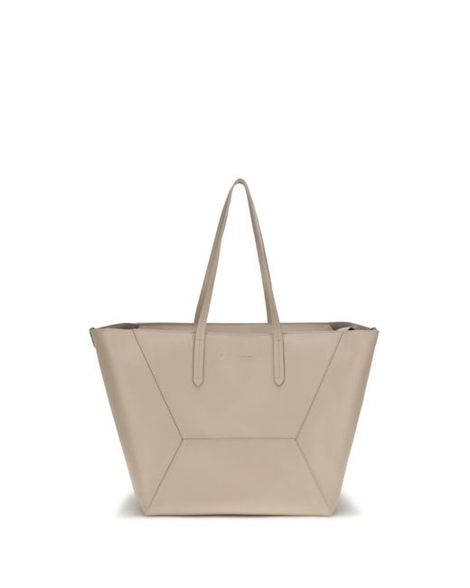 Brunello Cucinelli Natural Leather Tote Bag Calf Bos Taurus Shoulder