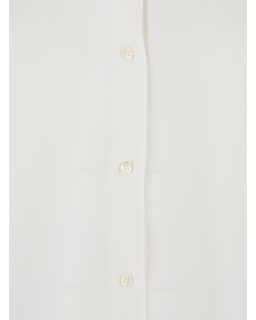 Le Plain White Cady Oveesize Shirt
