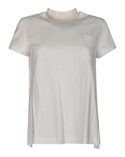 Sacai Gray Pocket Chest T-Shirt