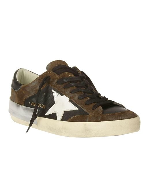 Golden Goose Deluxe Brand Brown Super-Star Nappa And Suede Upper Leather Star Napp for men
