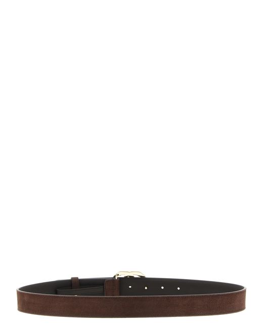 Gucci White 'Gg Marmont' Belt