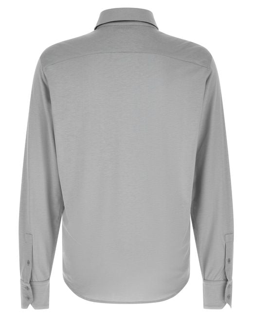 Tom Ford Gray Silk Blouse for men